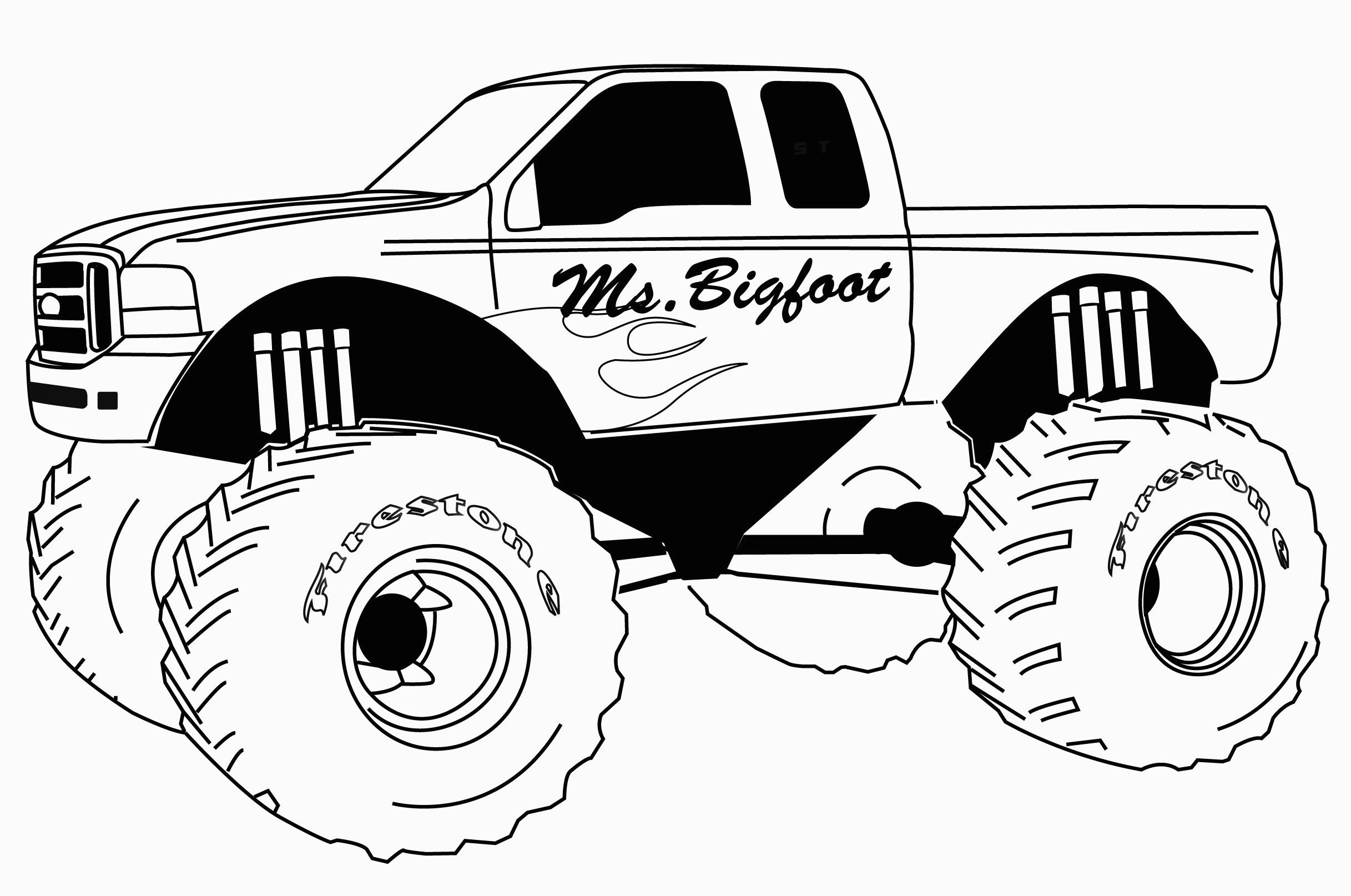 Monster Truck Coloring Pages Free Printable Monster Truck Coloring Pages For Kids For Truck