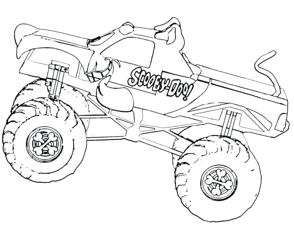 Monster Truck Coloring Pages Free Truck Coloring Pages Reddogsheetco
