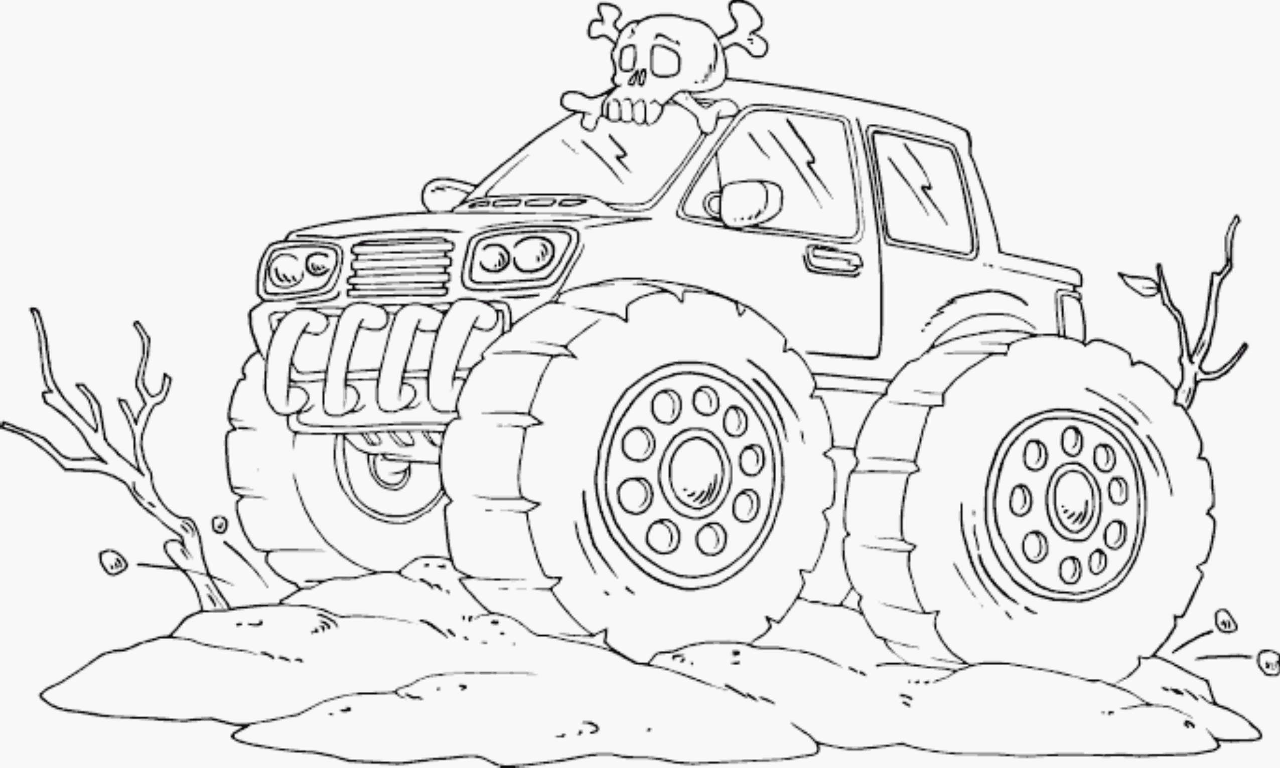 Monster Truck Coloring Pages Monster Truck Coloring Pages For Kids With Hot Wheels Monster Truck