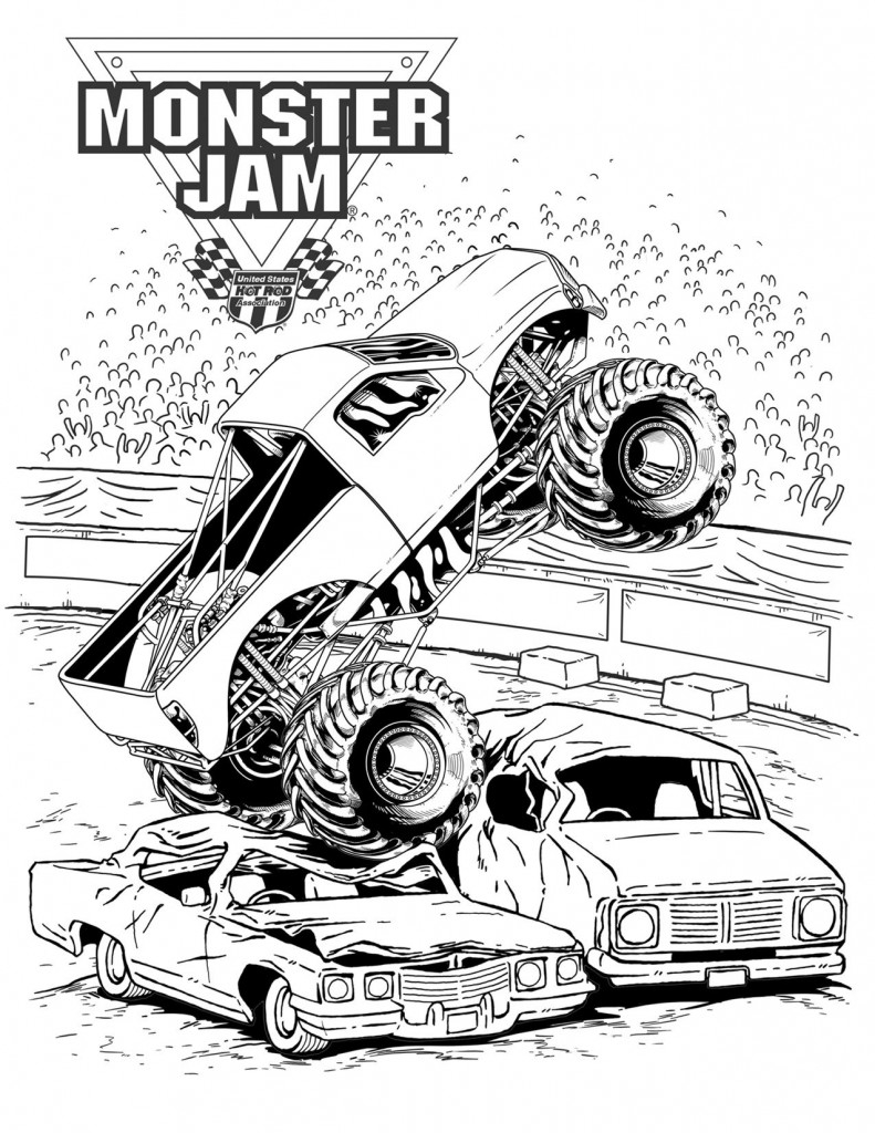 Monster Truck Coloring Pages Monster Truck Coloring Pages