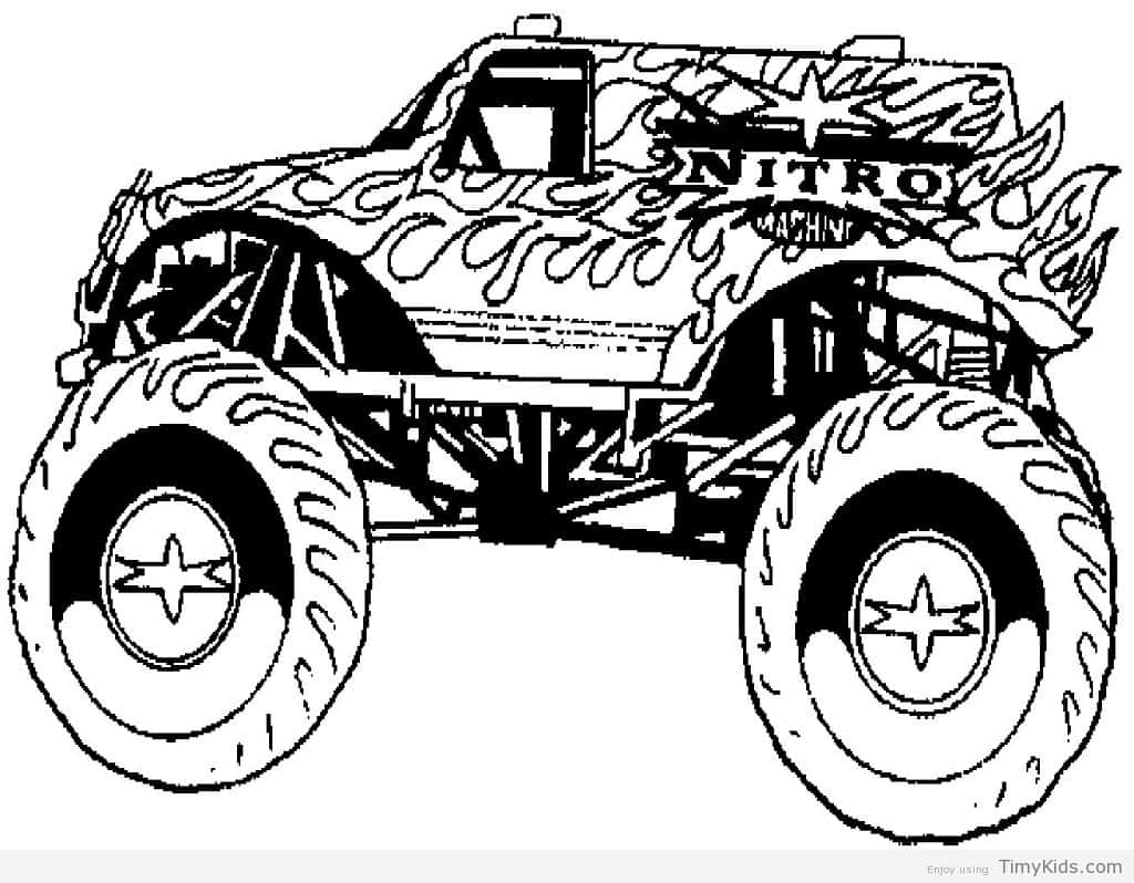 Monster Truck Coloring Pages Top Monster Truck Coloring Pages For Kids Timykids