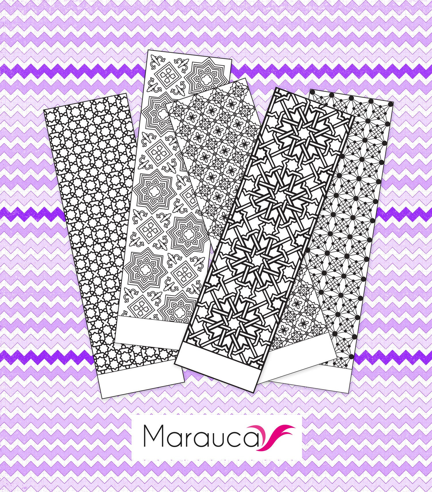 Morocco Coloring Pages 5 Bookmarks Coloring Pages Printable Moroccan Mosaic Islamic Art Arabic Instant Download Mosaic Coloring Bookmark Mosaic Tile Morocco