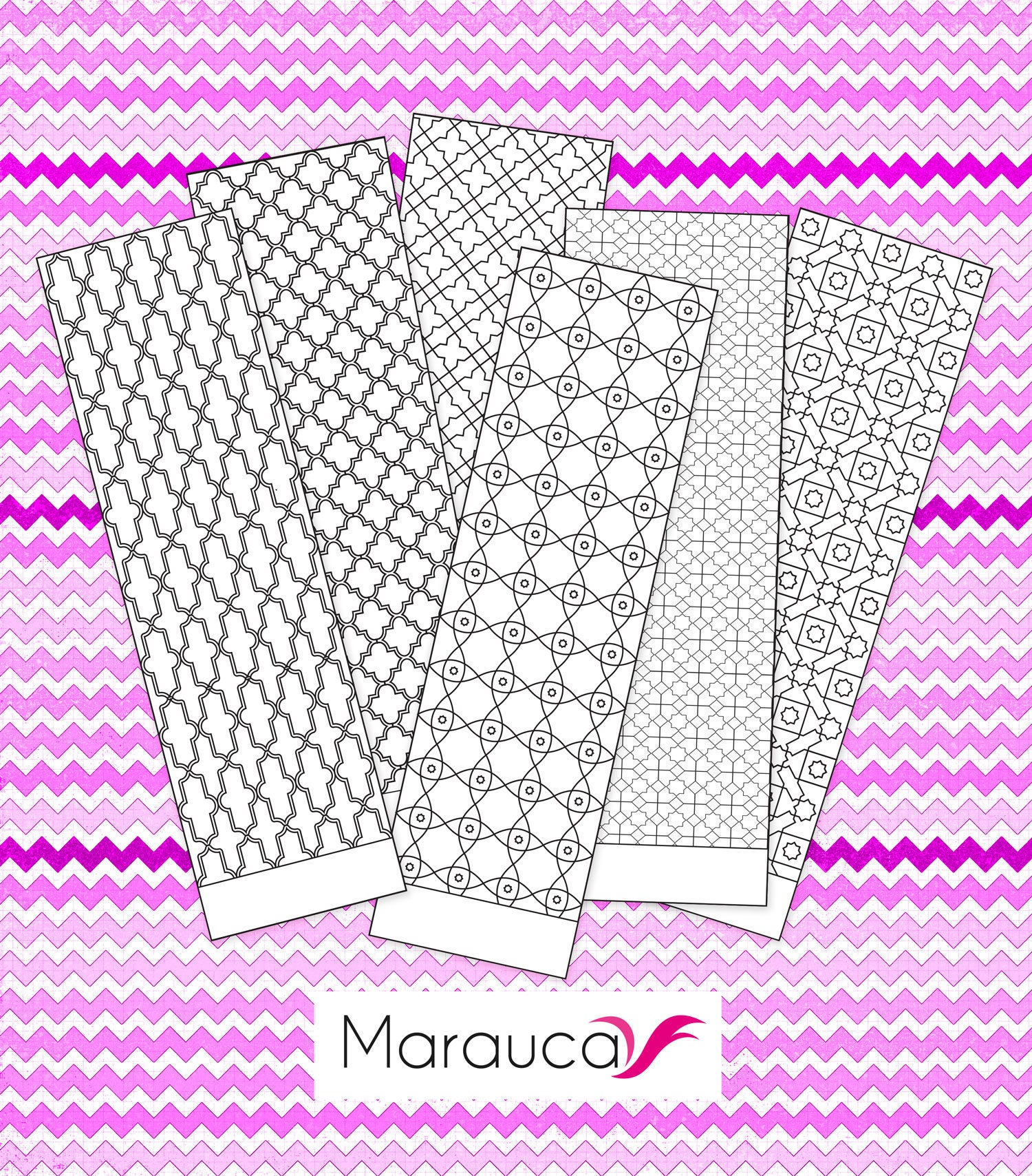 Morocco Coloring Pages 6 Bookmarks Coloring Pages Printable Moroccan Mosaic Islamic Art Arabic Mosaic Coloring Bookmark Mosaic Tile Morocco Illustration