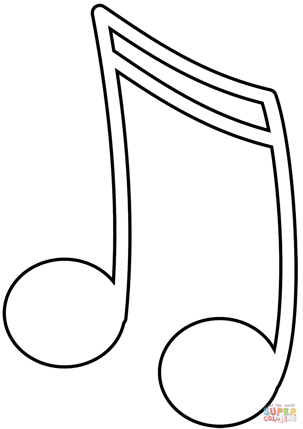 Music Notes Coloring Page Music Note Coloring Page Free Printable Coloring Pages