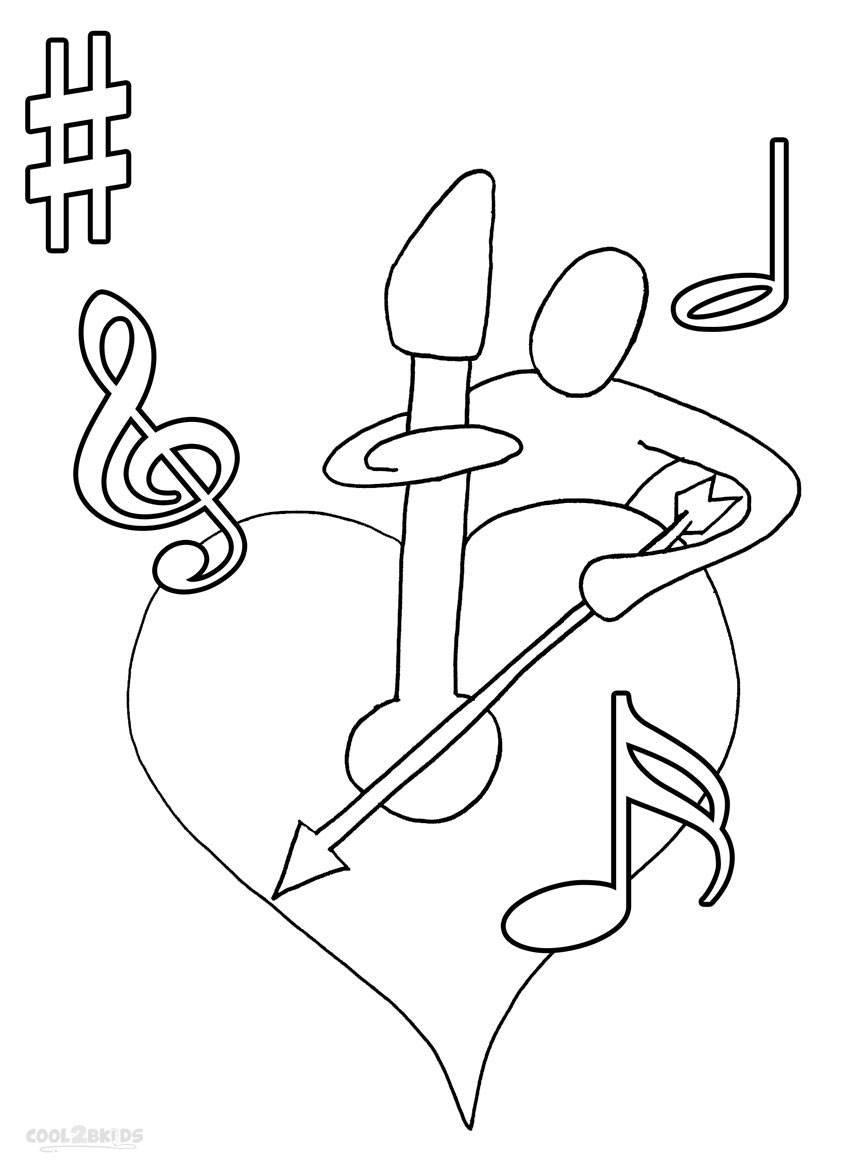 Music Notes Coloring Page Printable Music Note Coloring Pages For Kids Cool2bkids