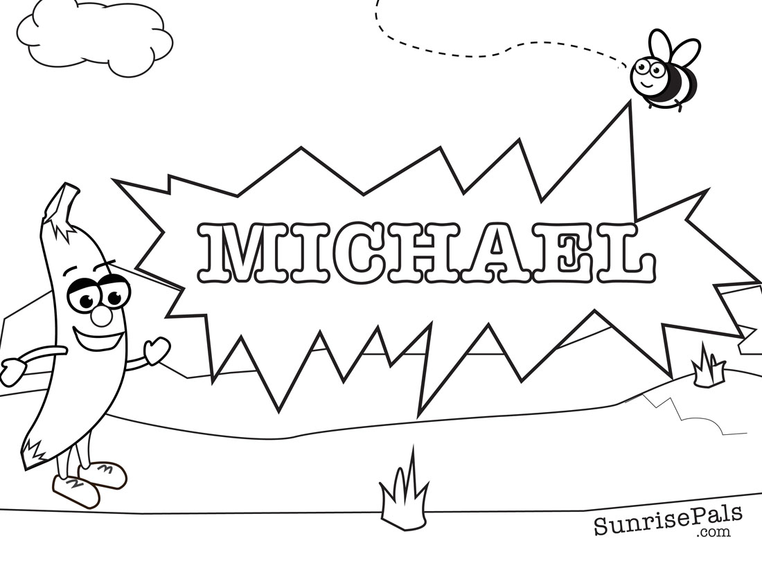Name Coloring Page Coloring Pages Name
