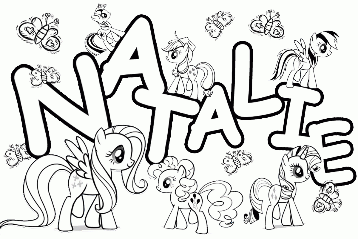 Name Coloring Page Natalie Name Coloring Page For Girls Coloring Home