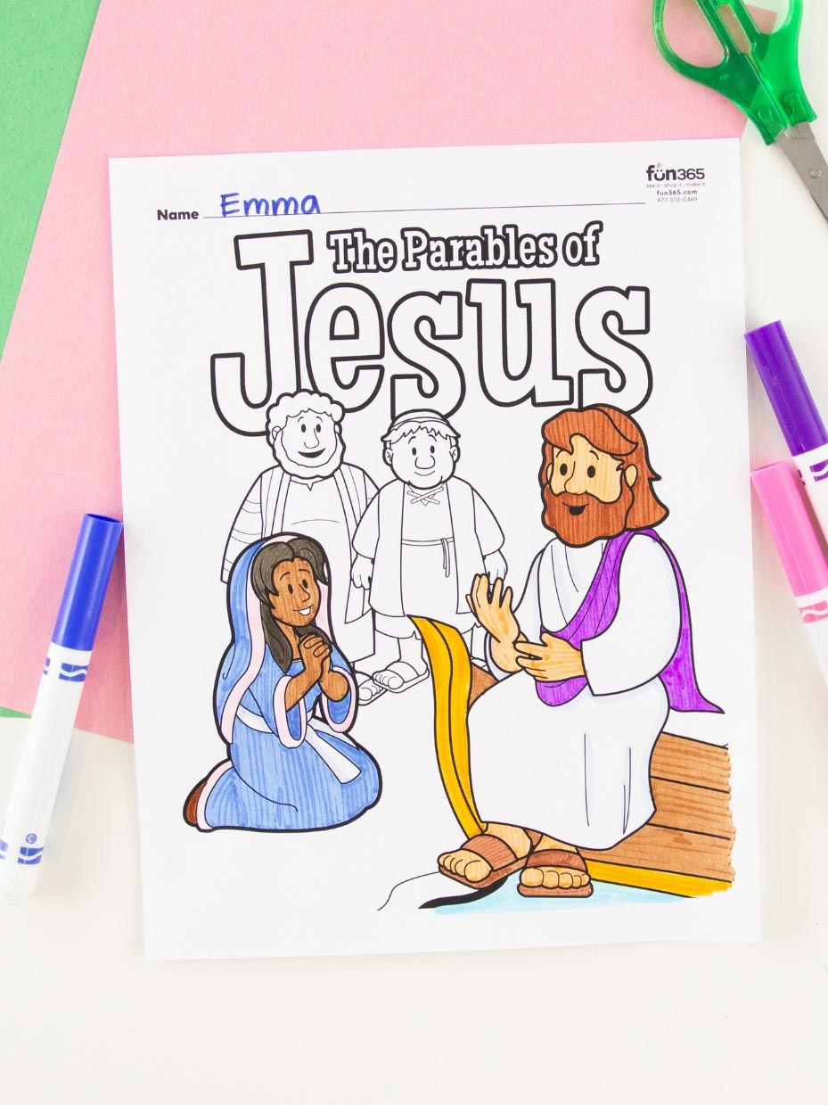 Names Of Jesus Coloring Page 17 Free Sunday School Coloring Pages Fun365