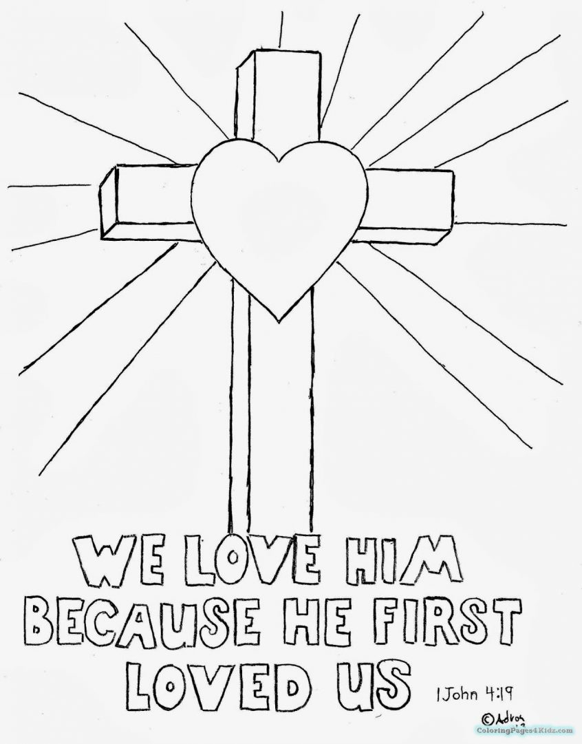 Names Of Jesus Coloring Page Coloring Jesus On The Cross Coloring Page Pages For Adults At