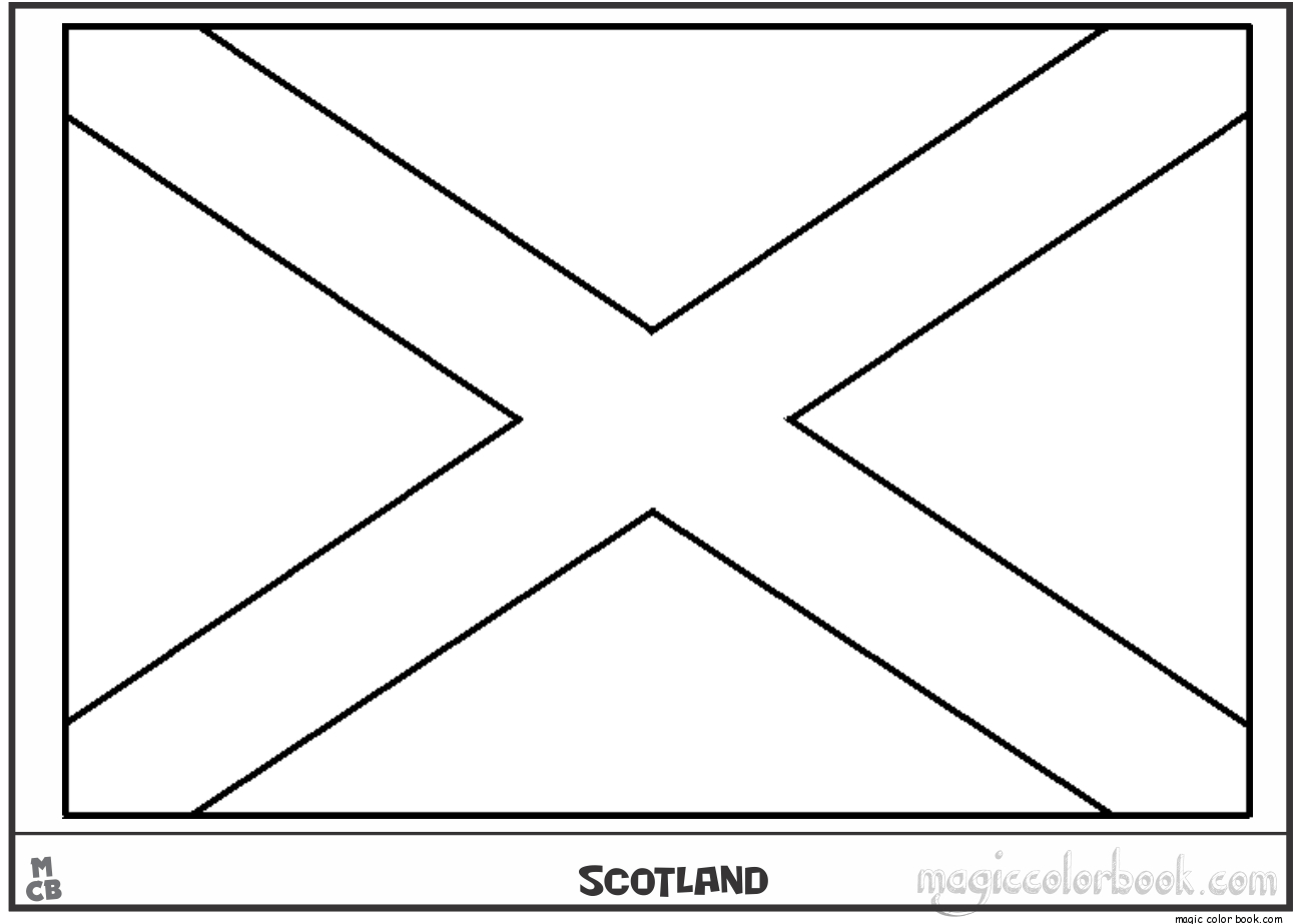 New Zealand Flag Coloring Page Quick Scottish Flag To Colour Announcing Australia Template