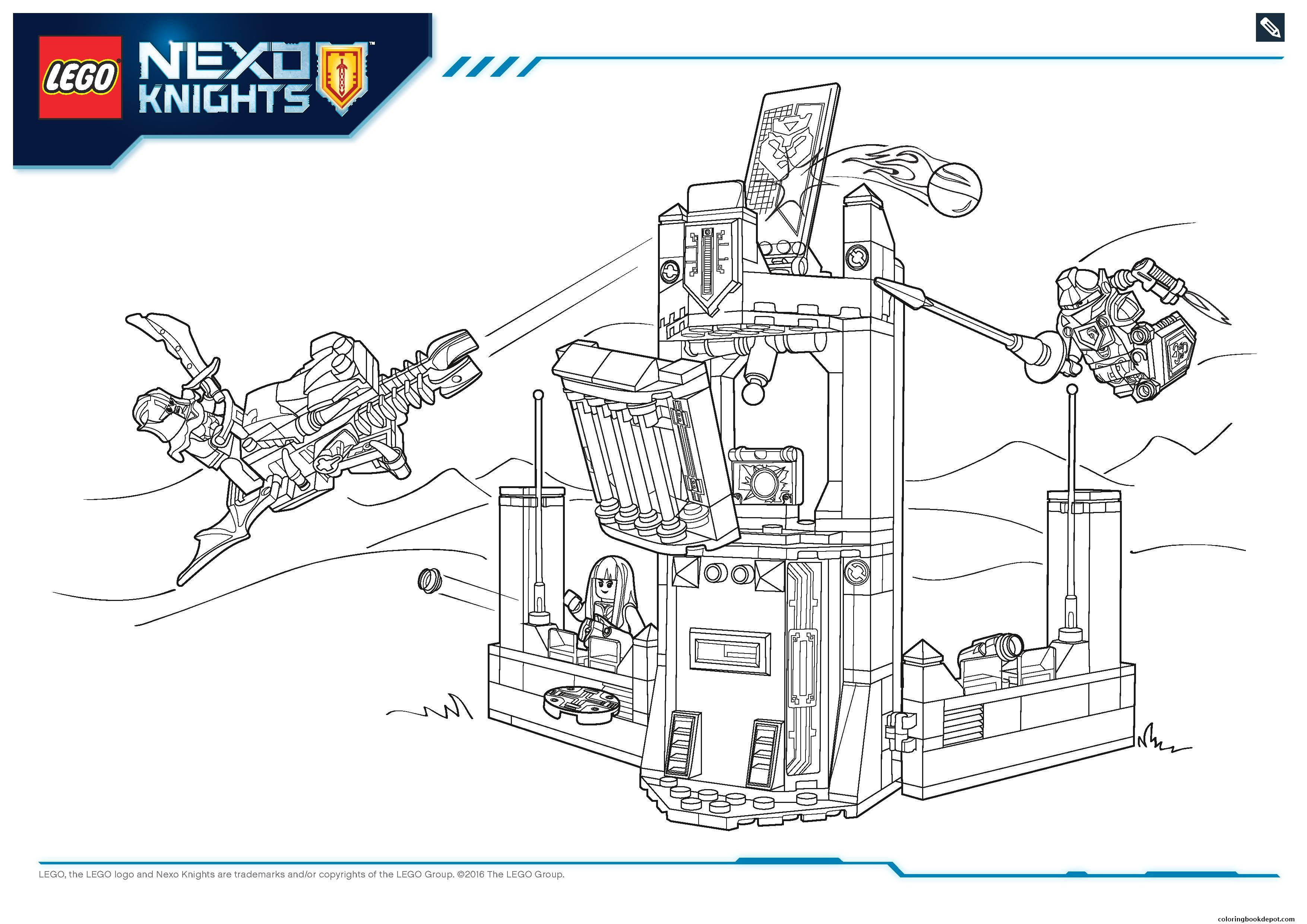 Nexo Knights Coloring Pages 20 Fresh Lego Nexo Knights Coloring Pages Msainfo