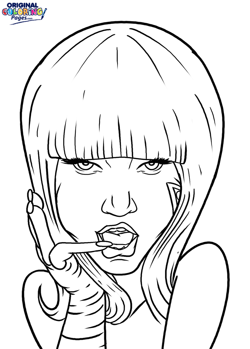 Nicki Minaj Coloring Pages Coloring Pages And Books 45 Nicki Minaj Coloring Pages Picture