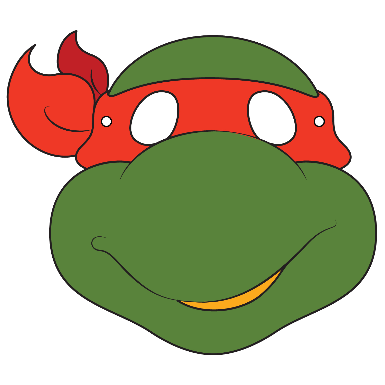 Ninja Turtle Mask Coloring Page Ninja Turtles Mask Template Free Printable Papercraft Templates