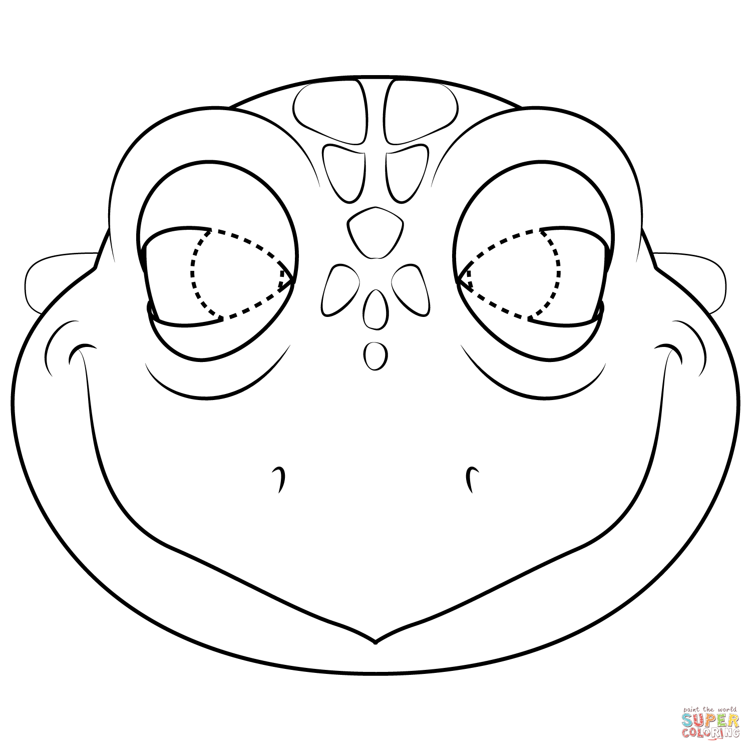 Ninja Turtle Mask Coloring Page Turtle Mask Coloring Page Free Printable Coloring Pages
