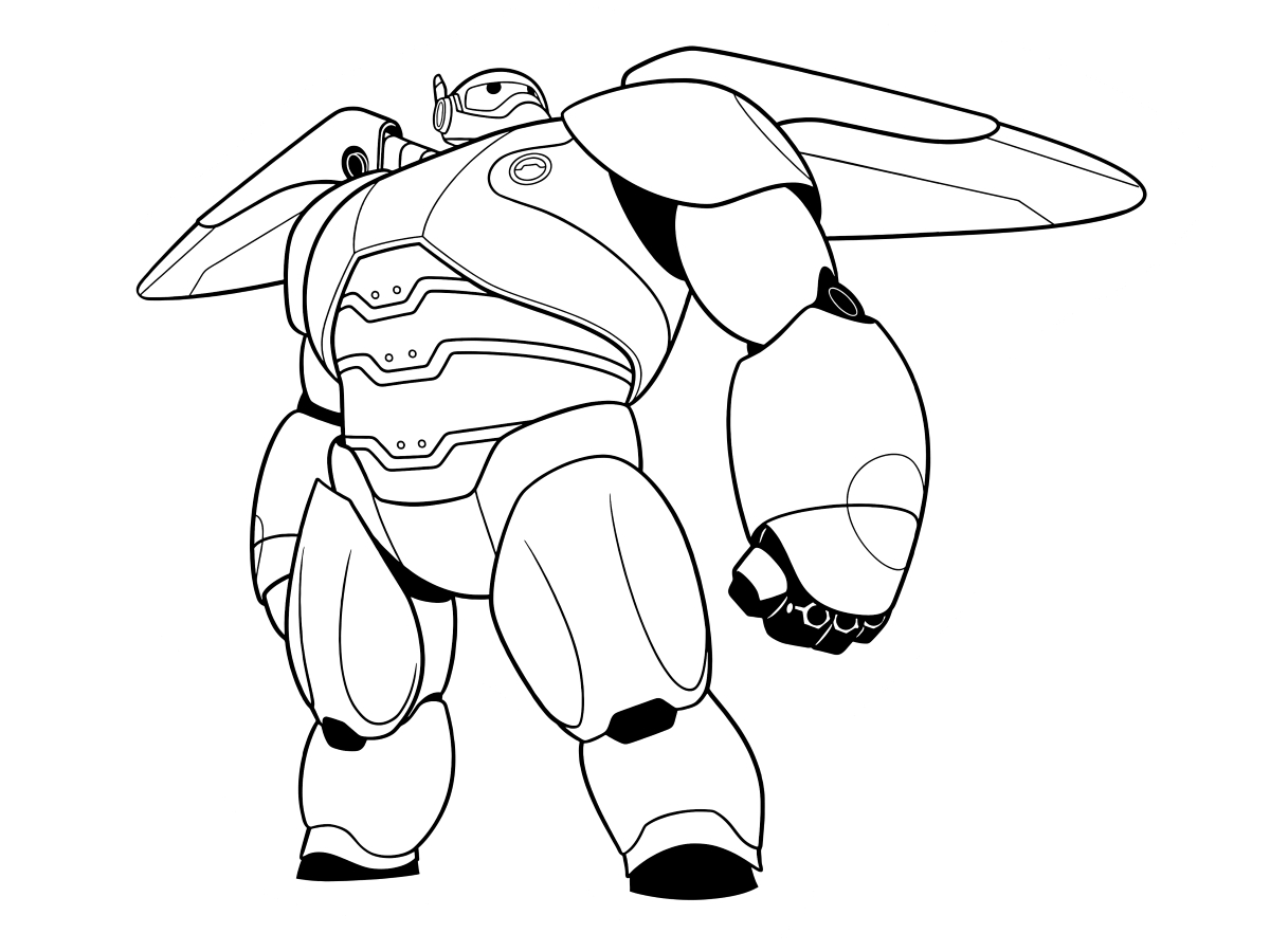 Number 6 Coloring Page Big Hero 6 Coloring Pages Print And Color