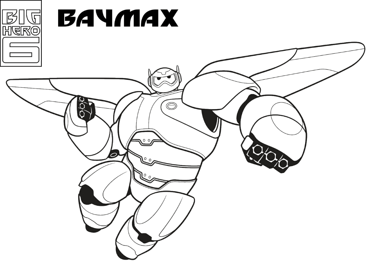 Number 6 Coloring Page Big Hero 6 Coloring Pages Print And Color