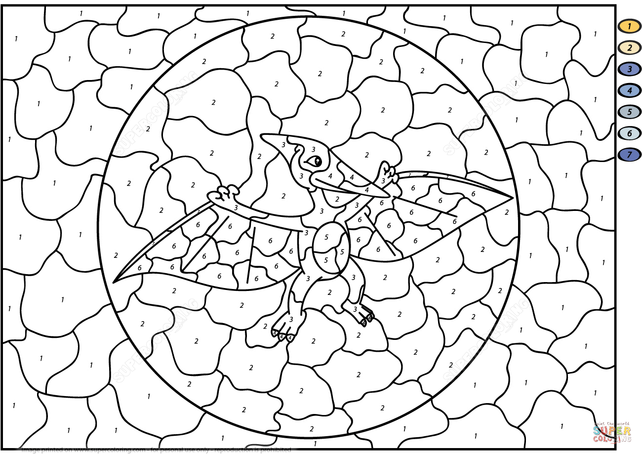 Numbers Coloring Page Coloring Easy Color Number Pages Free Paint To Print Online