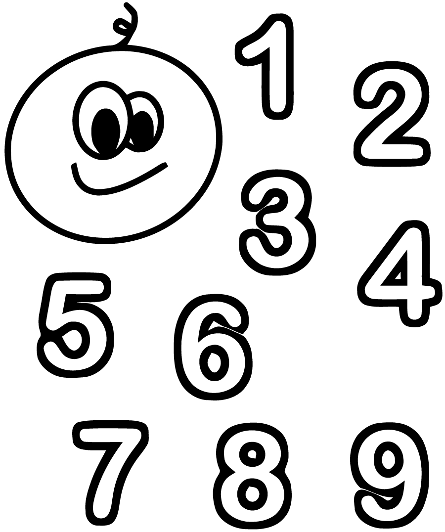 Numbers Coloring Page Numbers Free To Color For Children Numbers Kids Coloring Pages