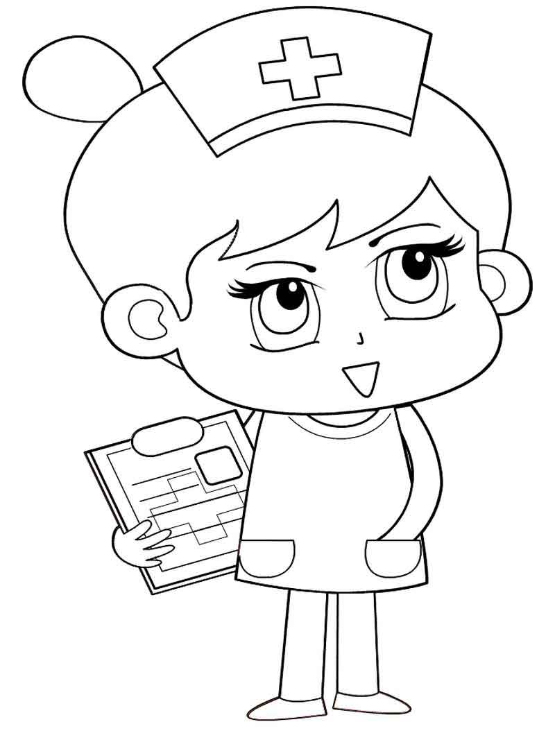 Nursing Coloring Pages Coloring Pages And Books Male Nurse Coloring Pagesntable For Kids