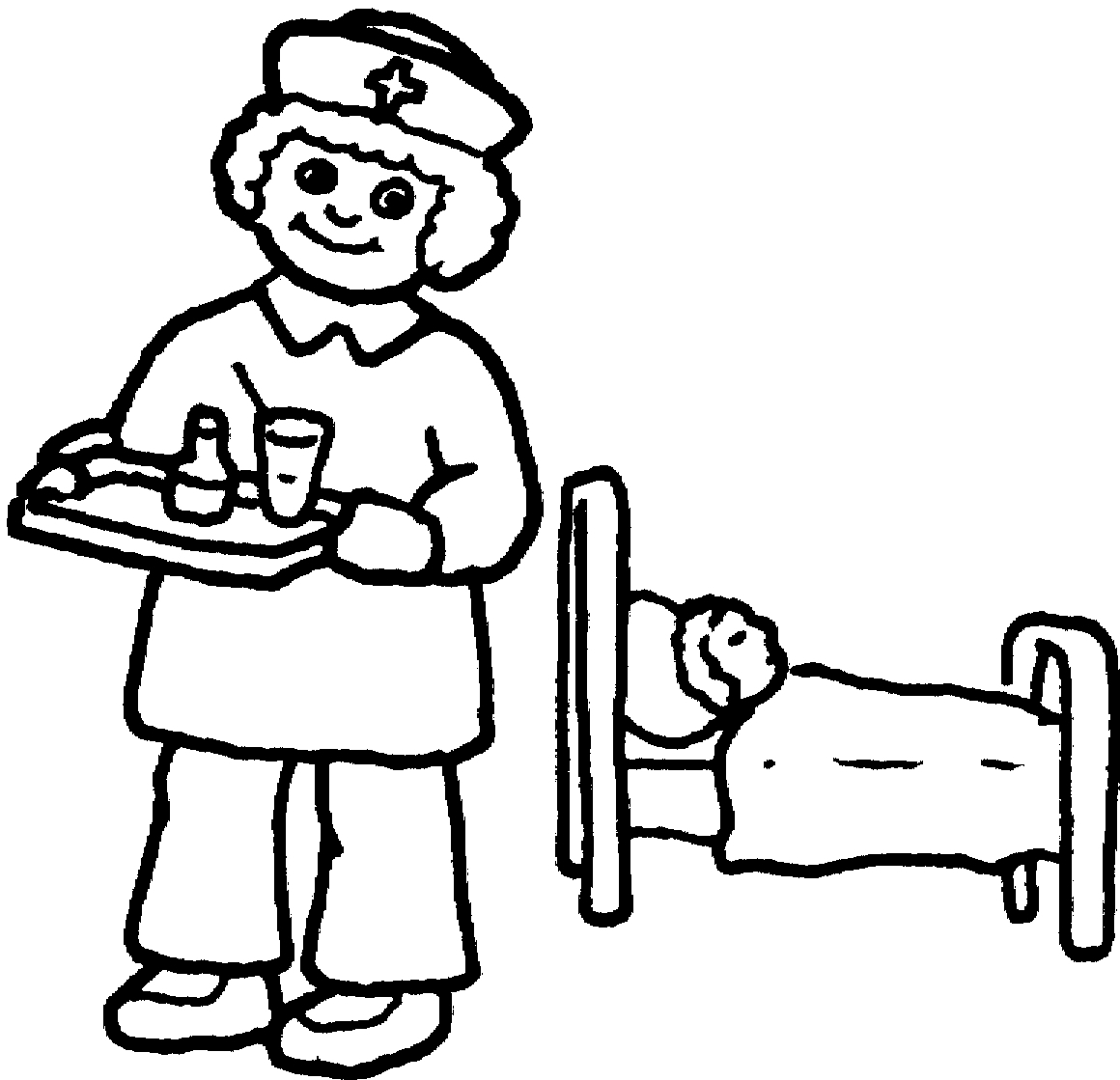 Nursing Coloring Pages Male Nurse Drawing Free Download Best Male Nurse Drawing On