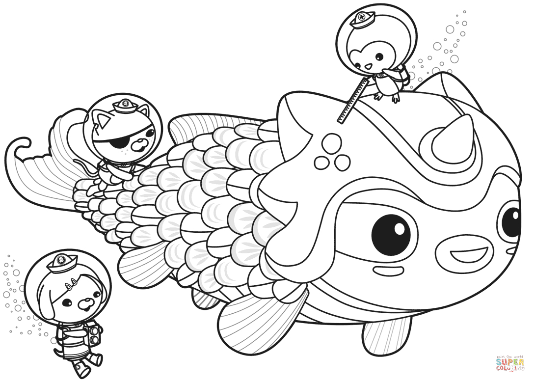 Octonauts Coloring Pages Printable Coloring Ideas Octonauts Coloring Pages The Meet Dunkie Page Free
