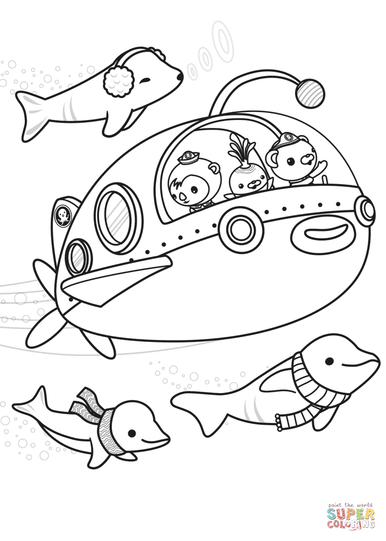 Octonauts Coloring Pages Printable The Octonauts Explore Coloring Page Free Printable Coloring Pages