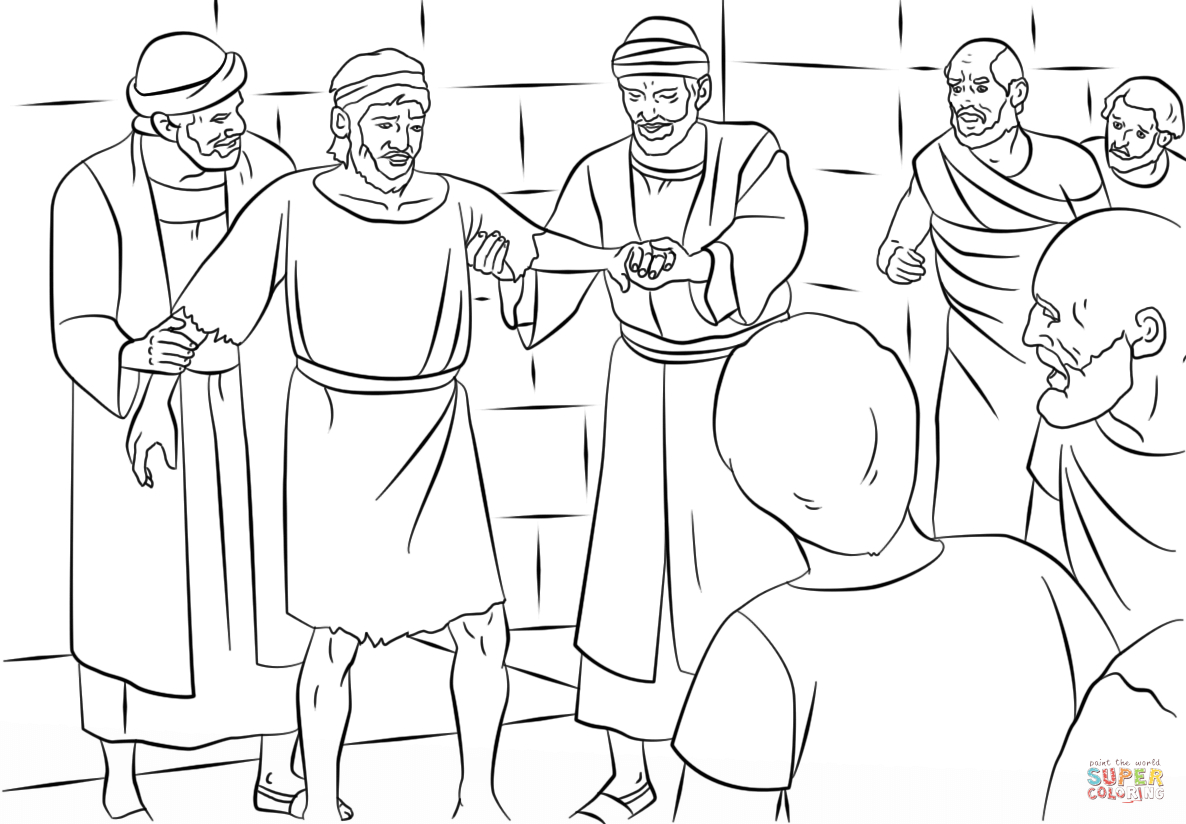 Paul Coloring Pages Paul And Barnabas In Lystra Coloring Page Free Printable Coloring