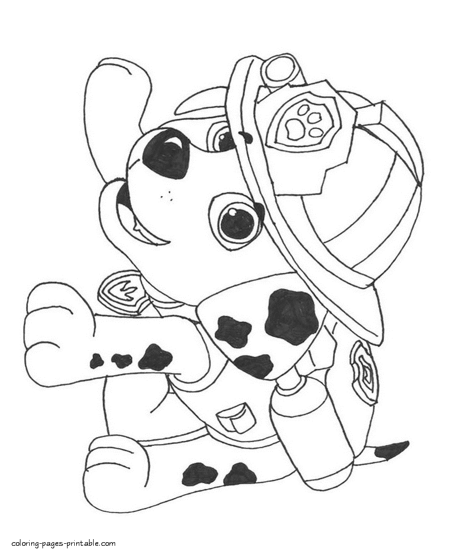 Paw Patrol Coloring Pages Marshall Coloring Pages Paw Patrol Marshall Coloring Page Pages Gif Rocky