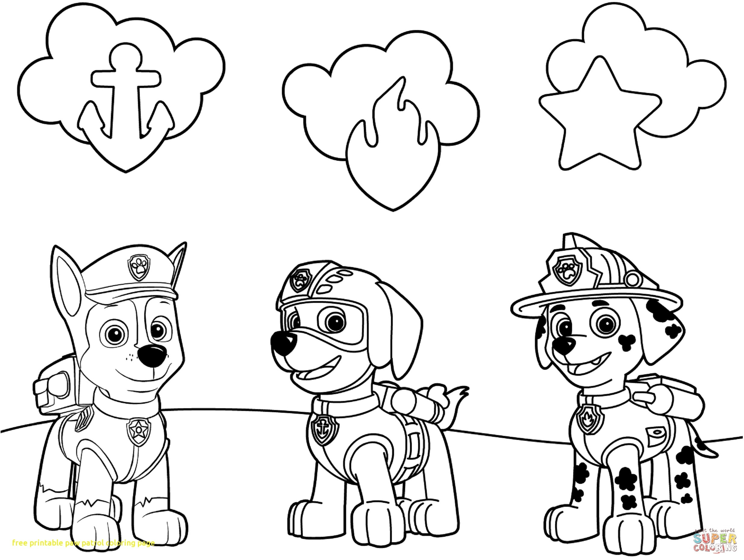 Paw Patrol Coloring Pages Marshall Marshall Paw Patrol Coloring Page At Getdrawings Free For