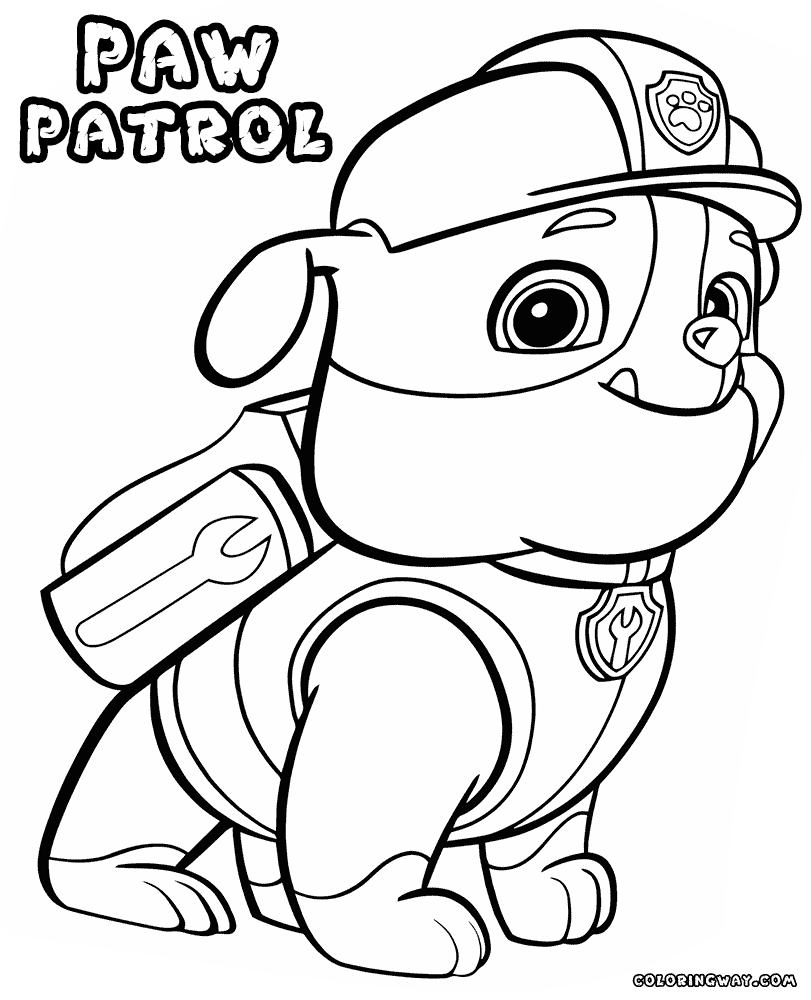 Paw Patrol Coloring Pages Marshall Paw Patrol Coloring Pages Free Transparent Png Logos