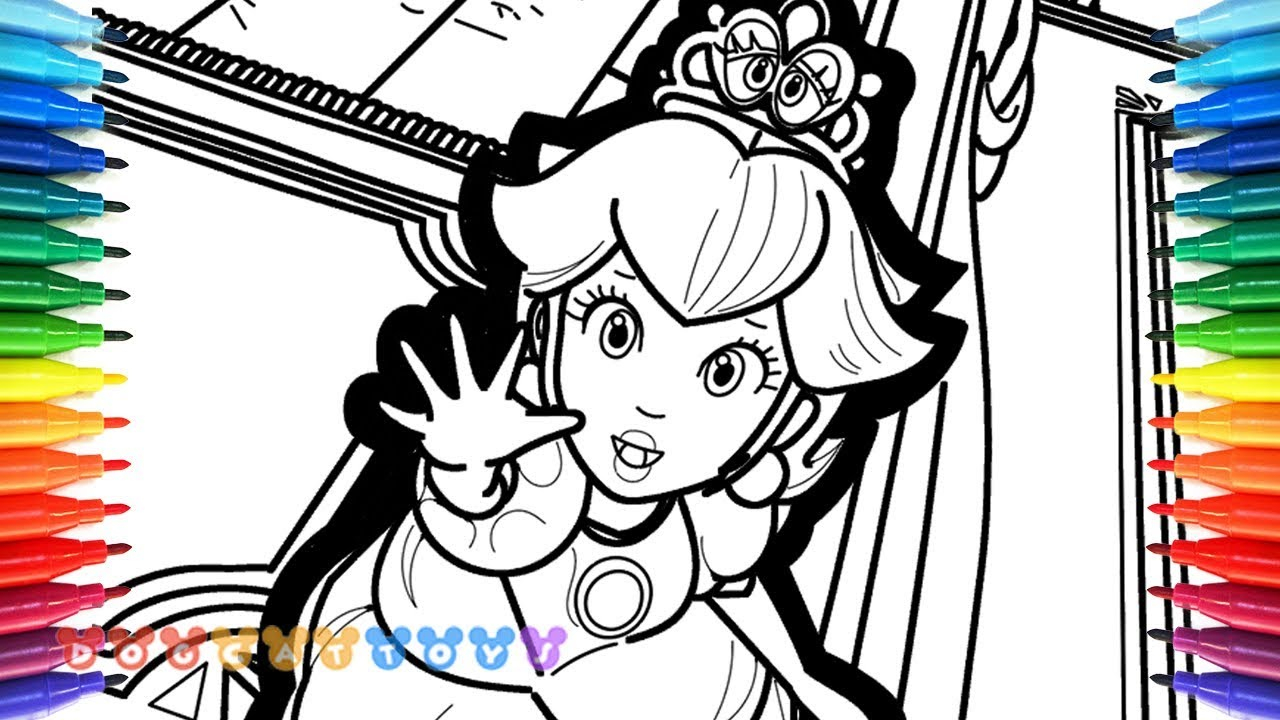 Peach From Mario Coloring Pages How To Draw Mario Odyssey Princess Peach 81 Drawing Coloring Pages For Kids