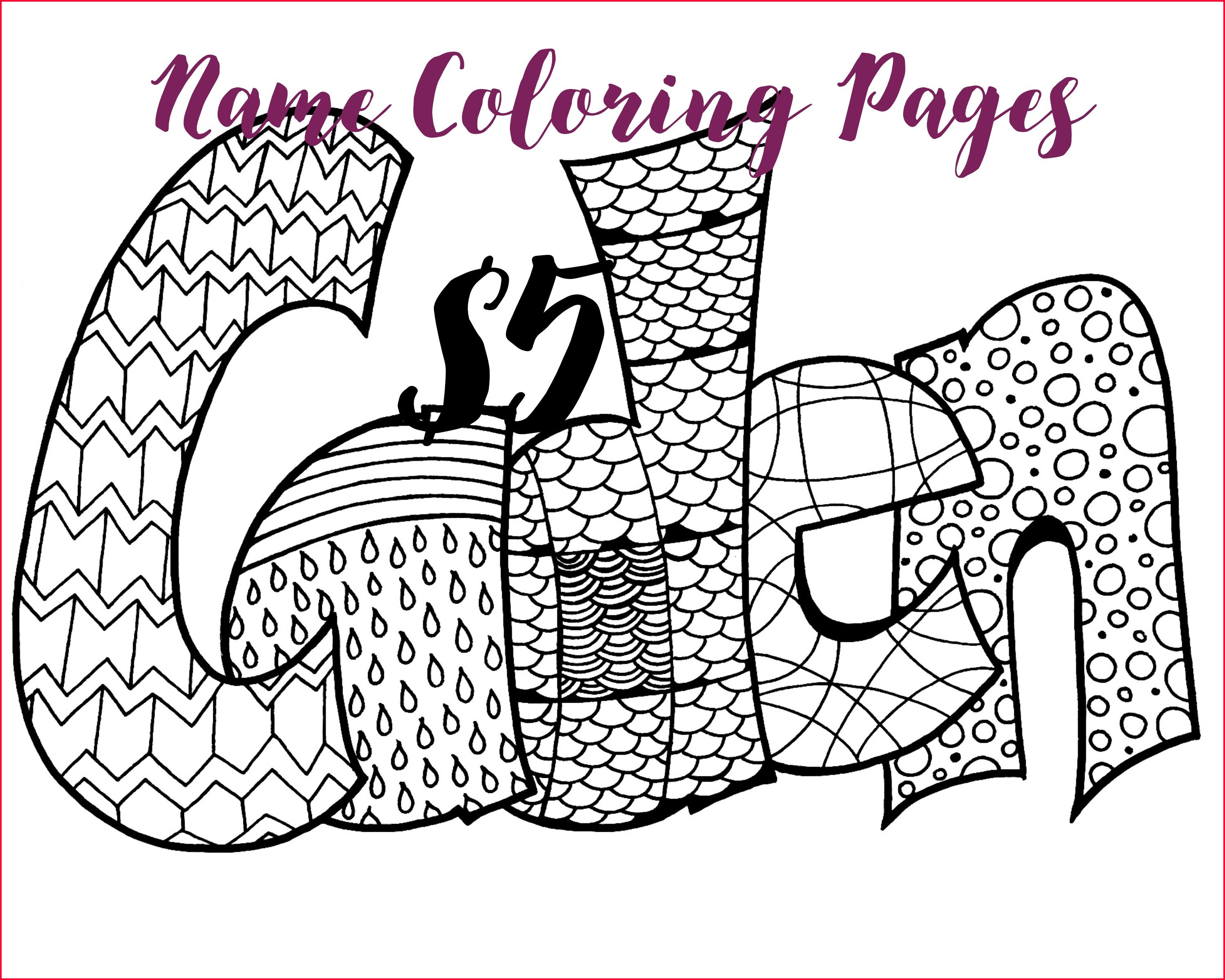 Personalized Coloring Pages Coloring Pages Free Printable Personalized Coloring Sheets