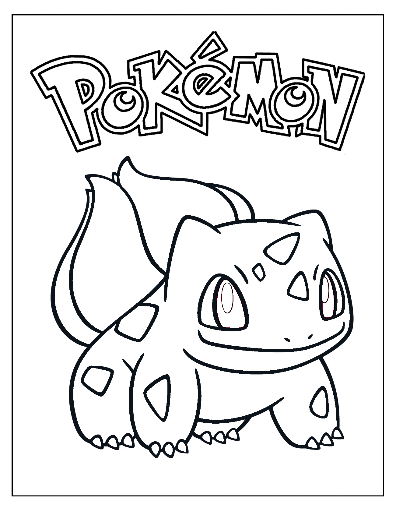 Pikachu Libre Coloring Page Bulbasaur Pokemon Coloring Pages At Getdrawings Free For
