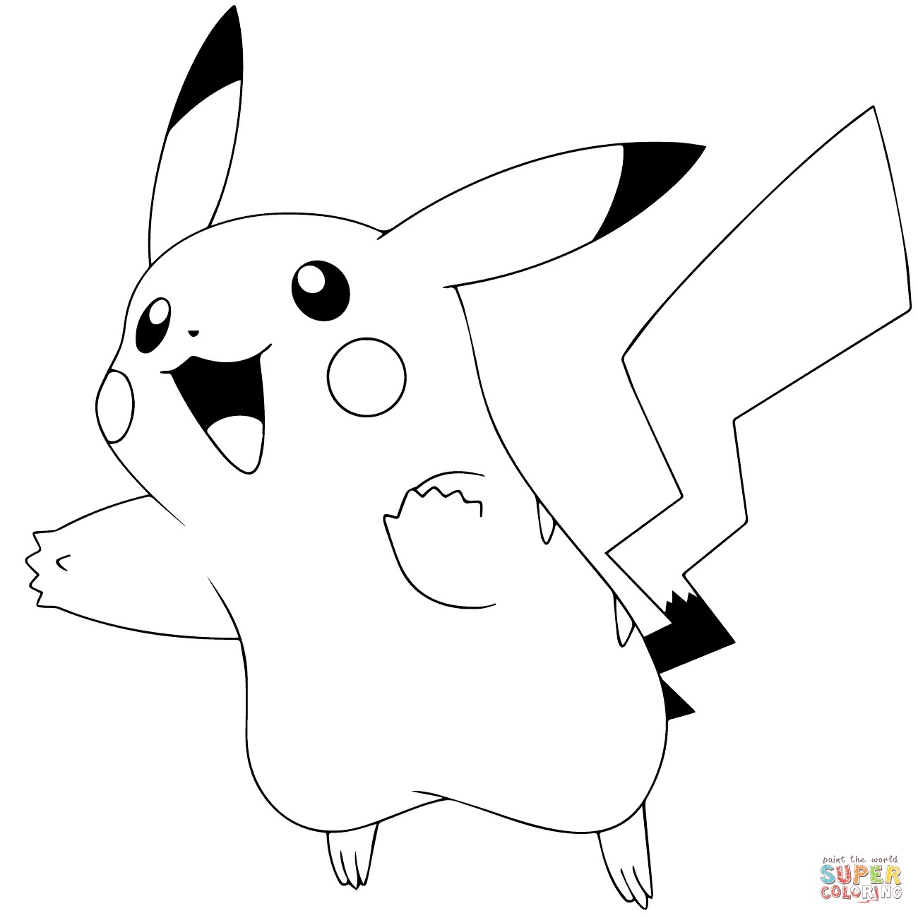 Pikachu Libre Coloring Page Coloring Pages Pikachu Wiim Coloring Page