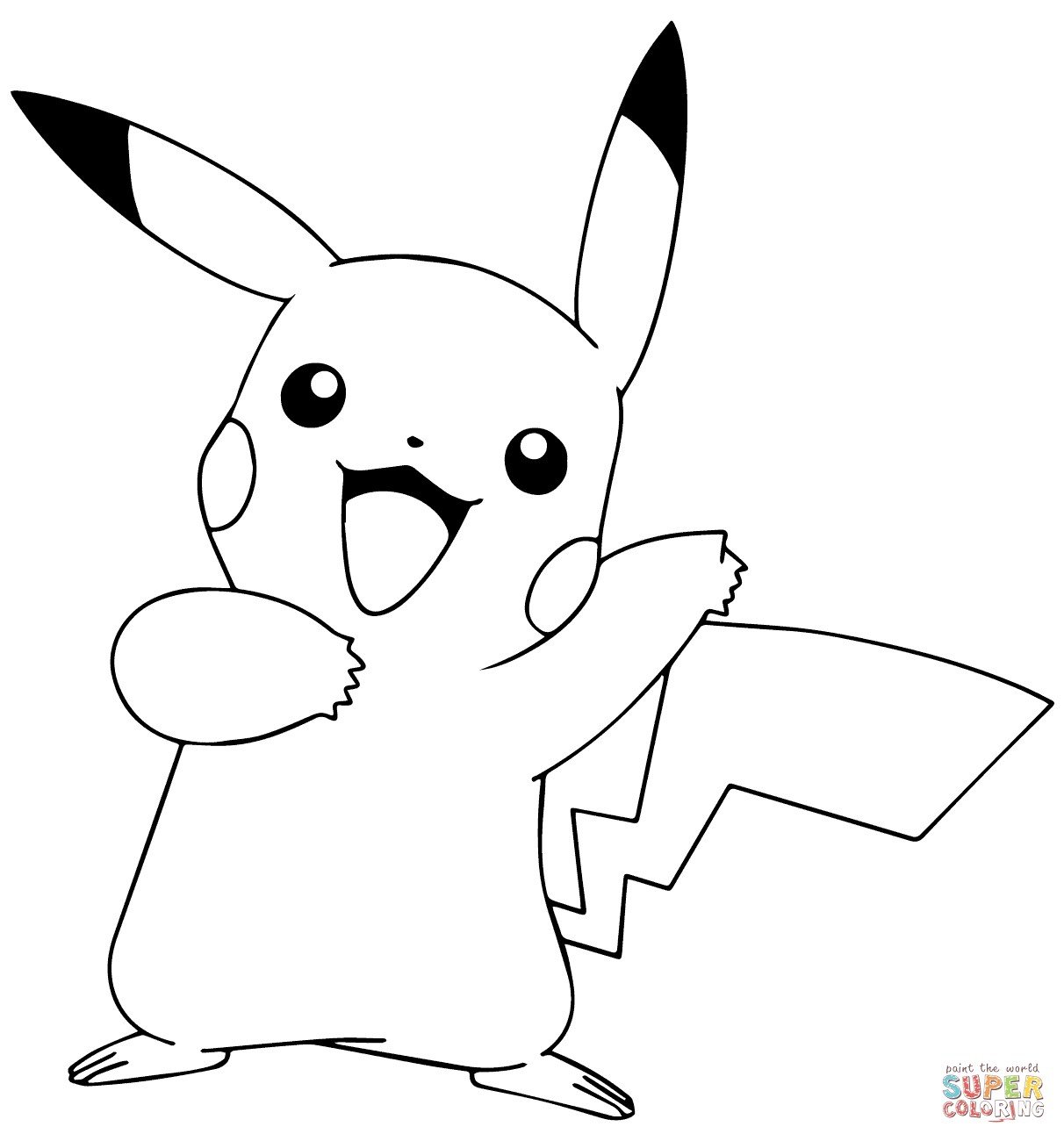 Pikachu Libre Coloring Page Coloring Pages Pikachu Wiim Coloring Page