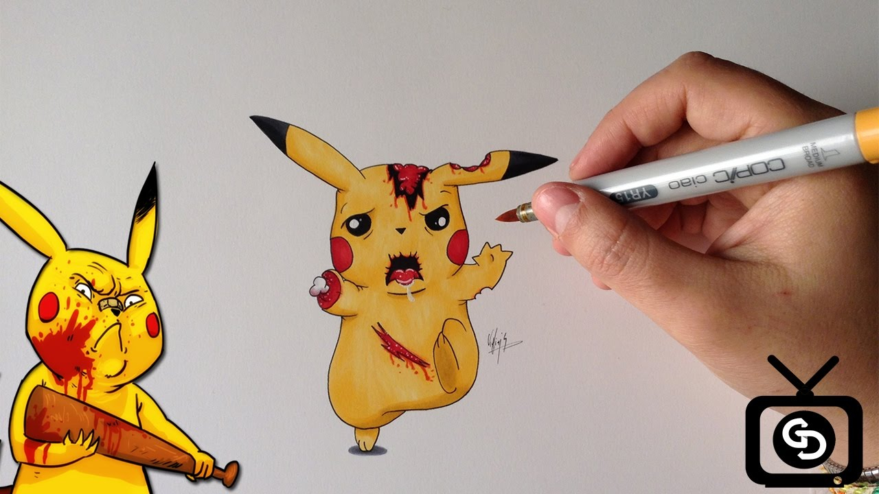Pikachu Libre Coloring Page How To Draw Pikachu Pokemon Attacking Libre And His Friends Picachu
