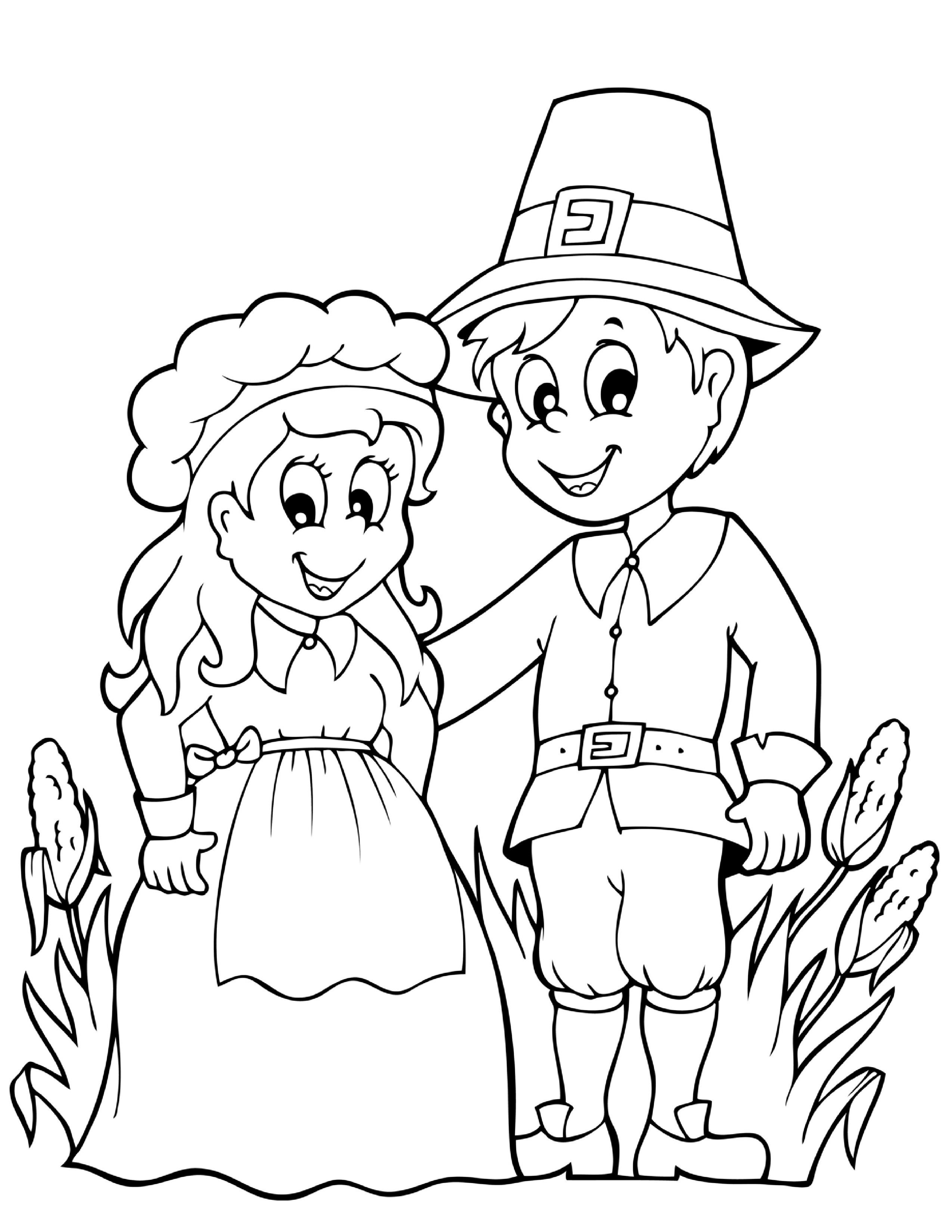 Pilgrim Indian Coloring Pages Collection Thanksgiving Indian Coloring Pages Pictures