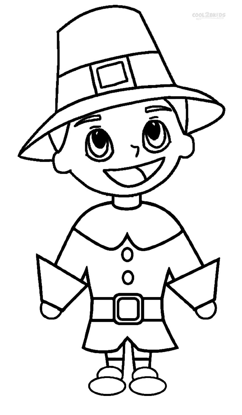 Pilgrim Indian Coloring Pages Printable Pilgrims Coloring Pages For Kids Cool2bkids