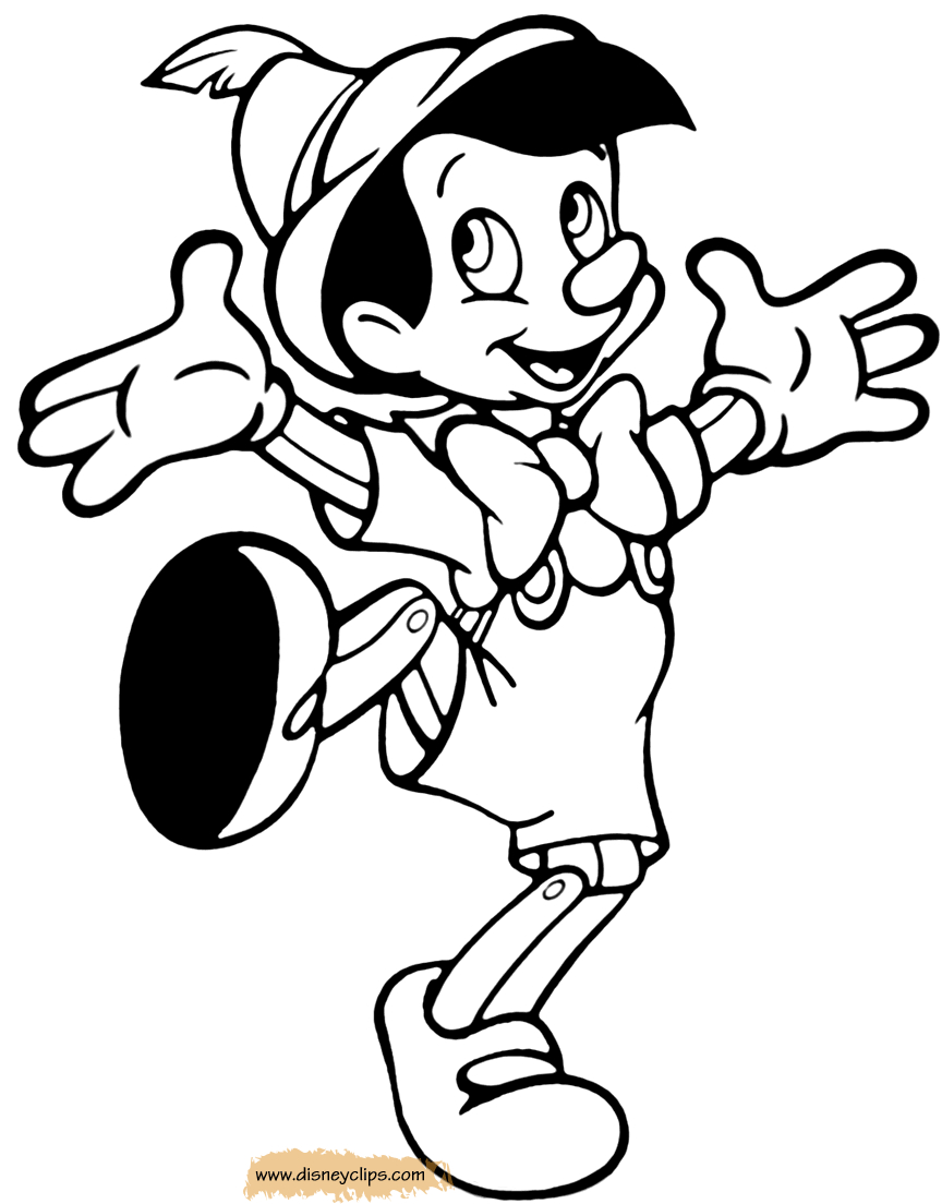Pinocchio Coloring Page Disneys Pinocchio Coloring Pages 2 Disneyclips