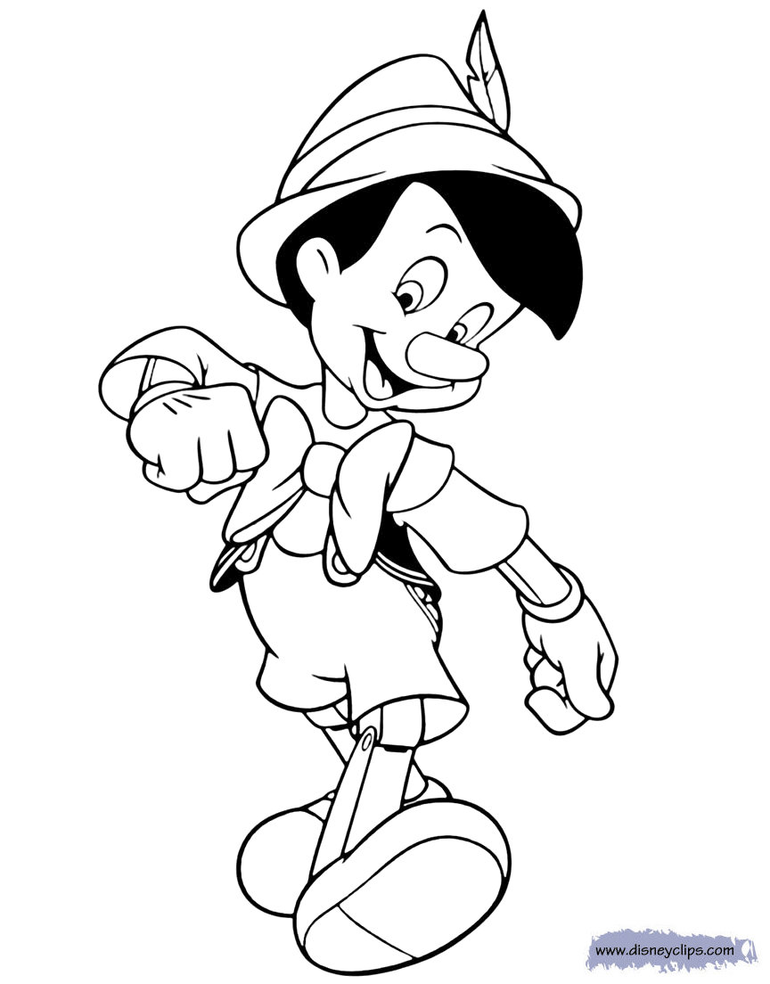 Pinocchio Coloring Page Disneys Pinocchio Coloring Pages Disneyclips