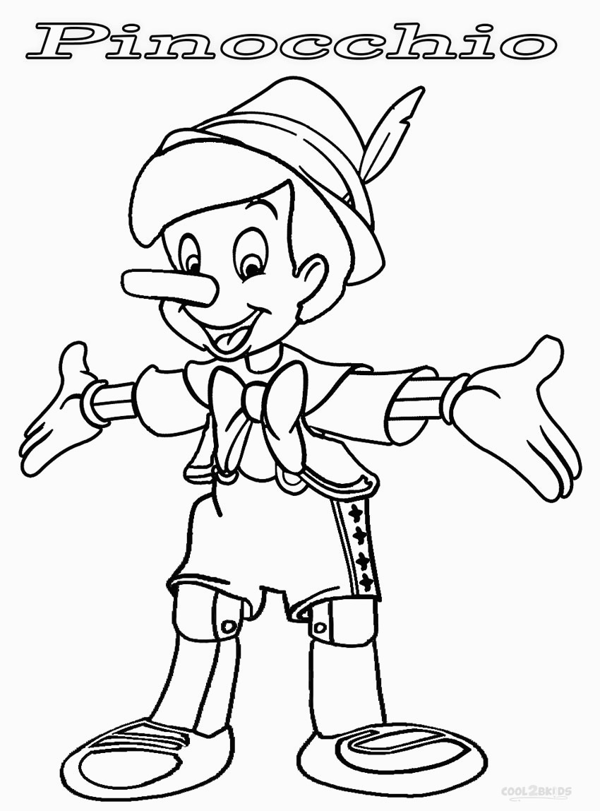 Pinocchio Coloring Page Penguin Coloring Pages Coloring Pages For Children For Coloring