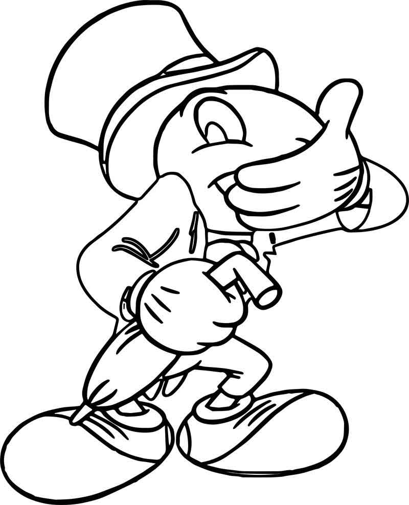 Pinocchio Coloring Page Pinocchio Jiminy Cricket Giggling Coloring Page