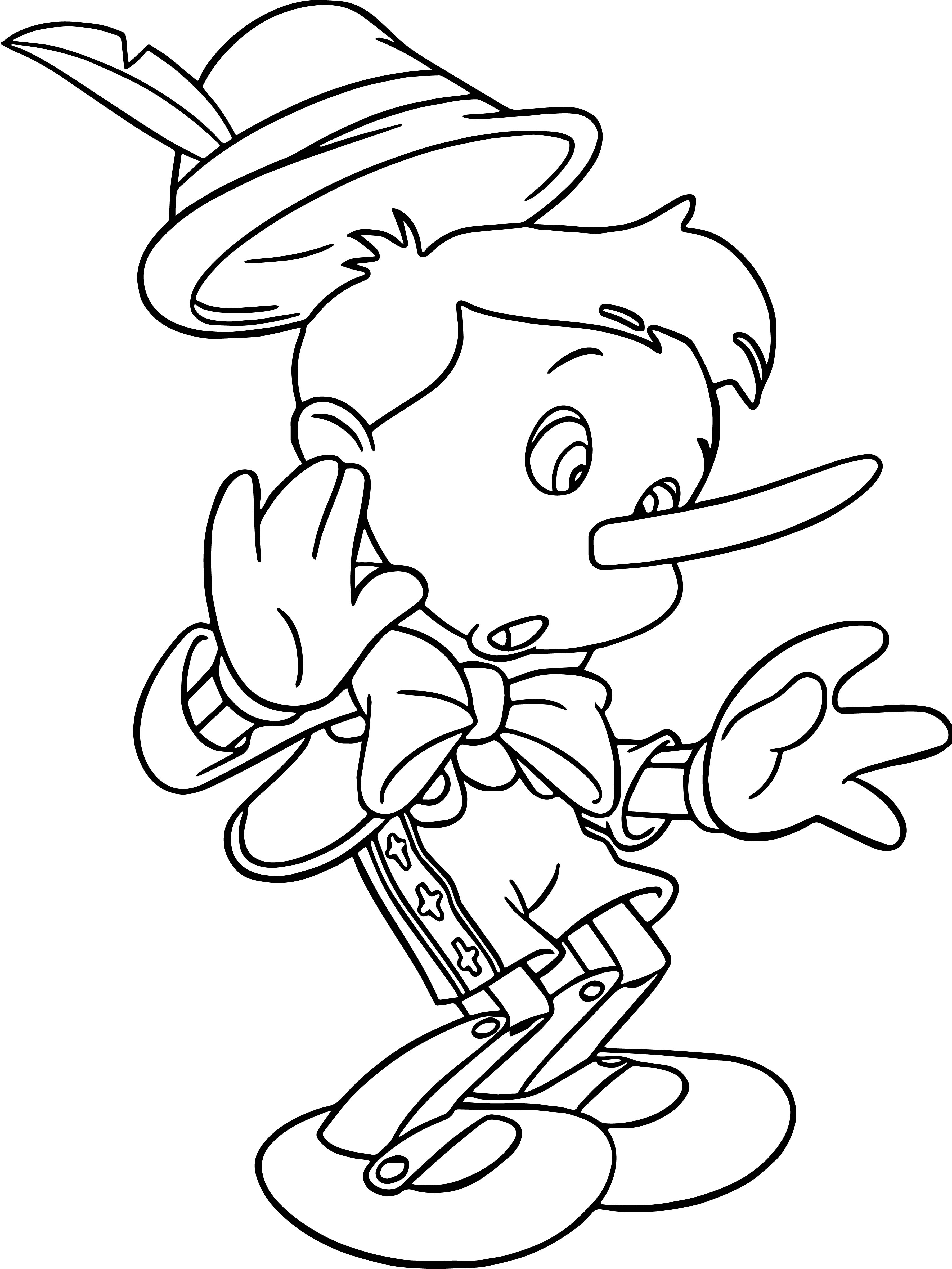 Pinocchio Coloring Page Pinocchio Surprised Coloring Pages Wecoloringpage
