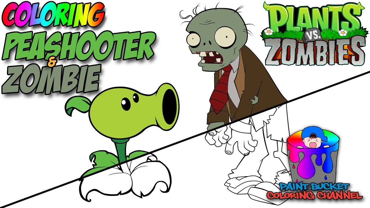 Plant Vs Zombie Coloring Pages How To Color Plants Vs Zombies Android Games And Ios Games Coloring Page