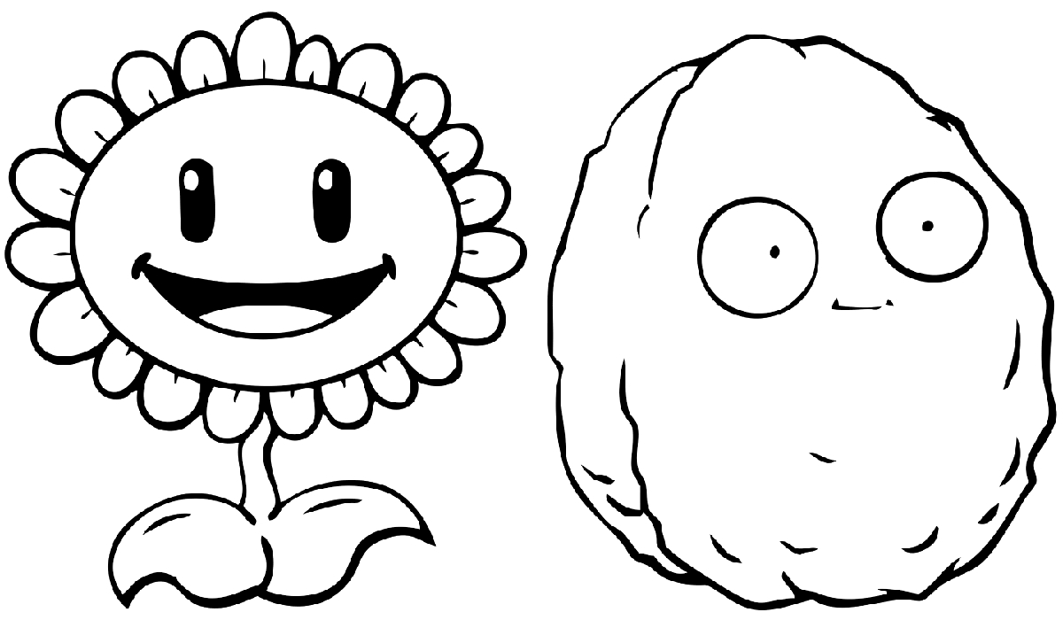 Plant Vs Zombie Coloring Pages Plants Vs Zombies Coloring Pages To Download And Print For Free