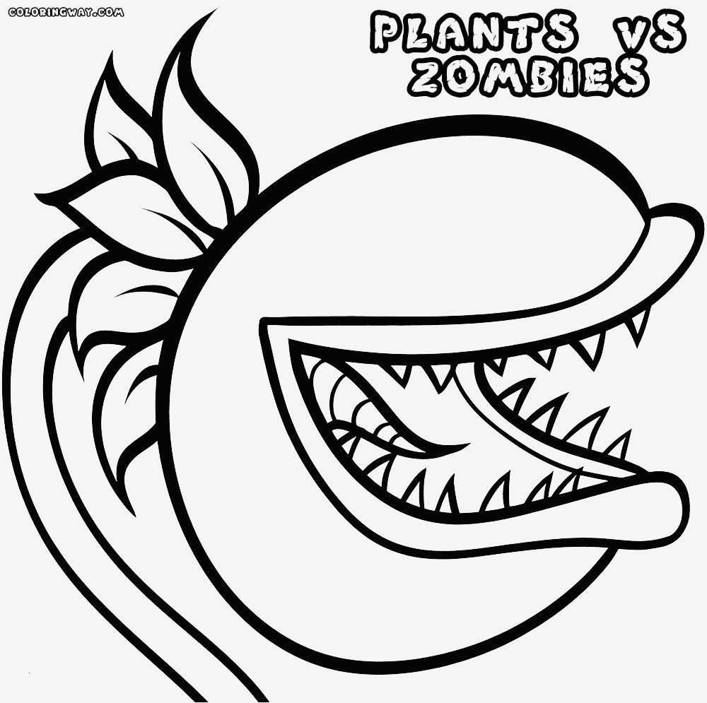 Plants Vs Zombie Coloring Pages Coloring Plants Vsies Coloring Pages The Best Ever 1000x995