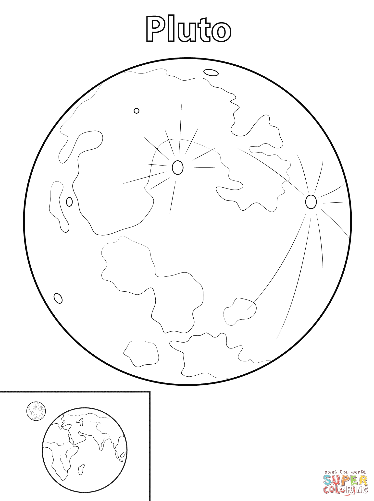 Pluto Coloring Pages Pluto Planet Coloring Page Free Printable Coloring Pages Clip