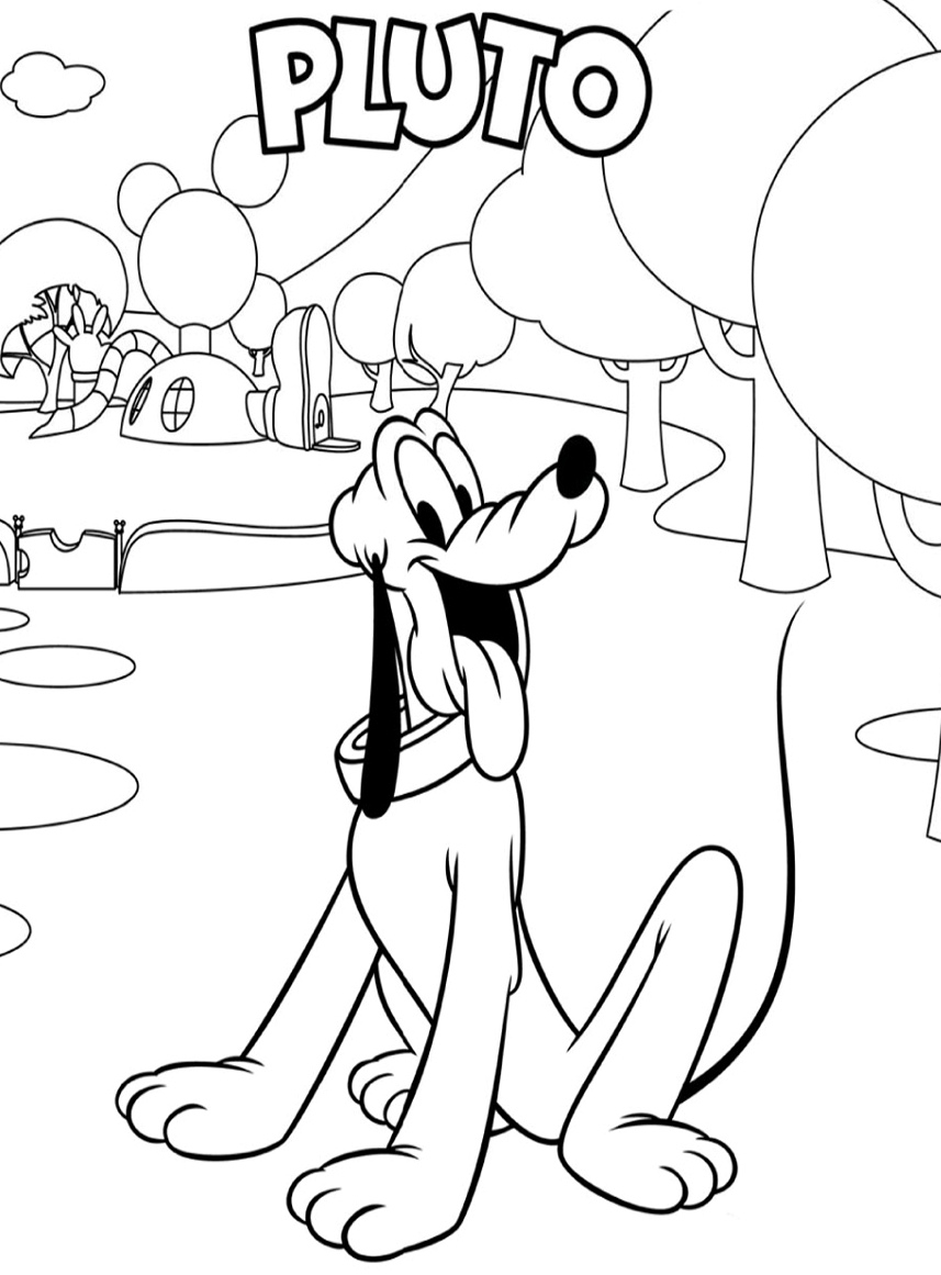 Pluto Coloring Pages Printable Pluto Coloring Pages Coloringme