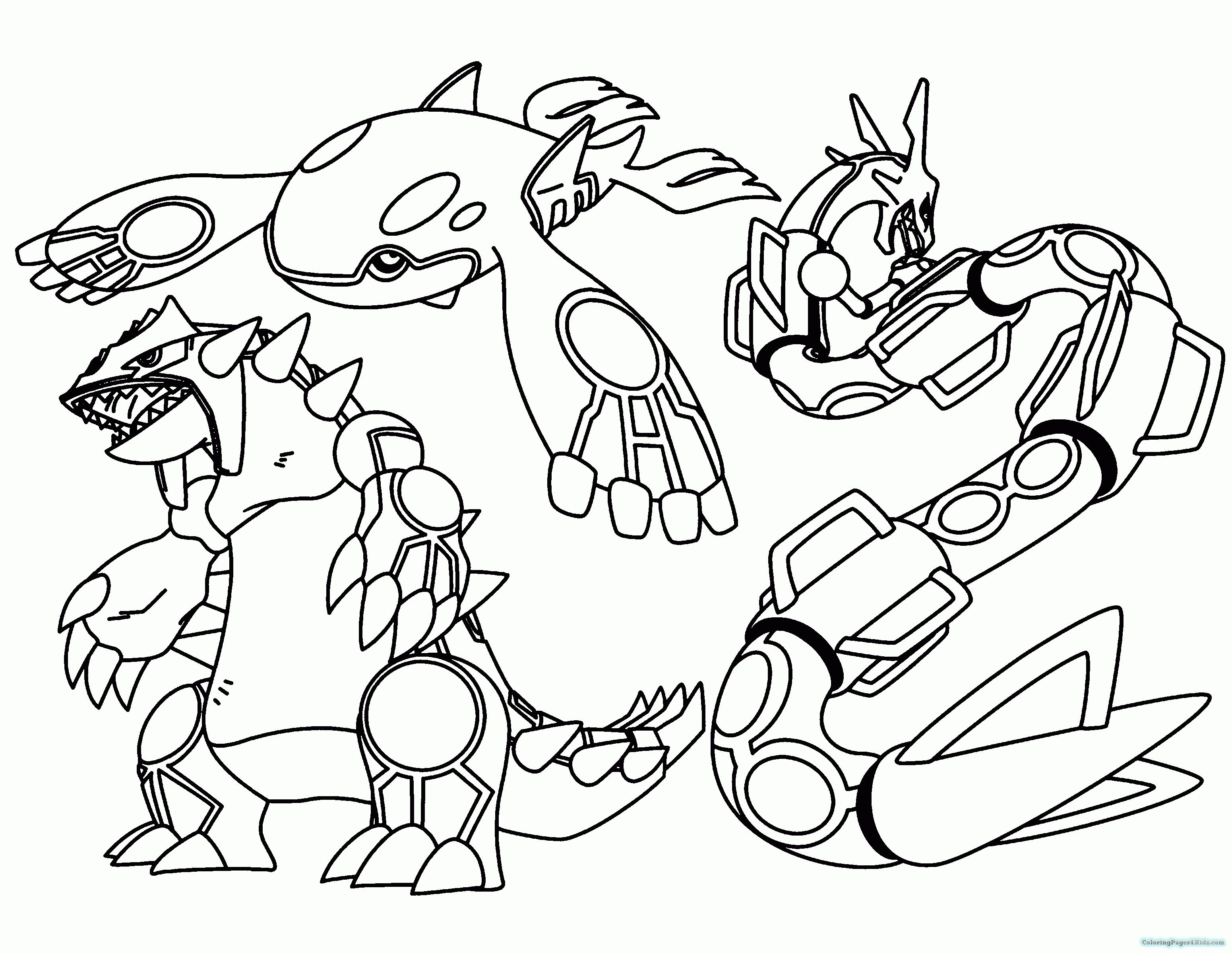 Pokemon Coloring Page Collection Pokemon Coloring Pages Kyogre Pictures Sabadaphnecottage