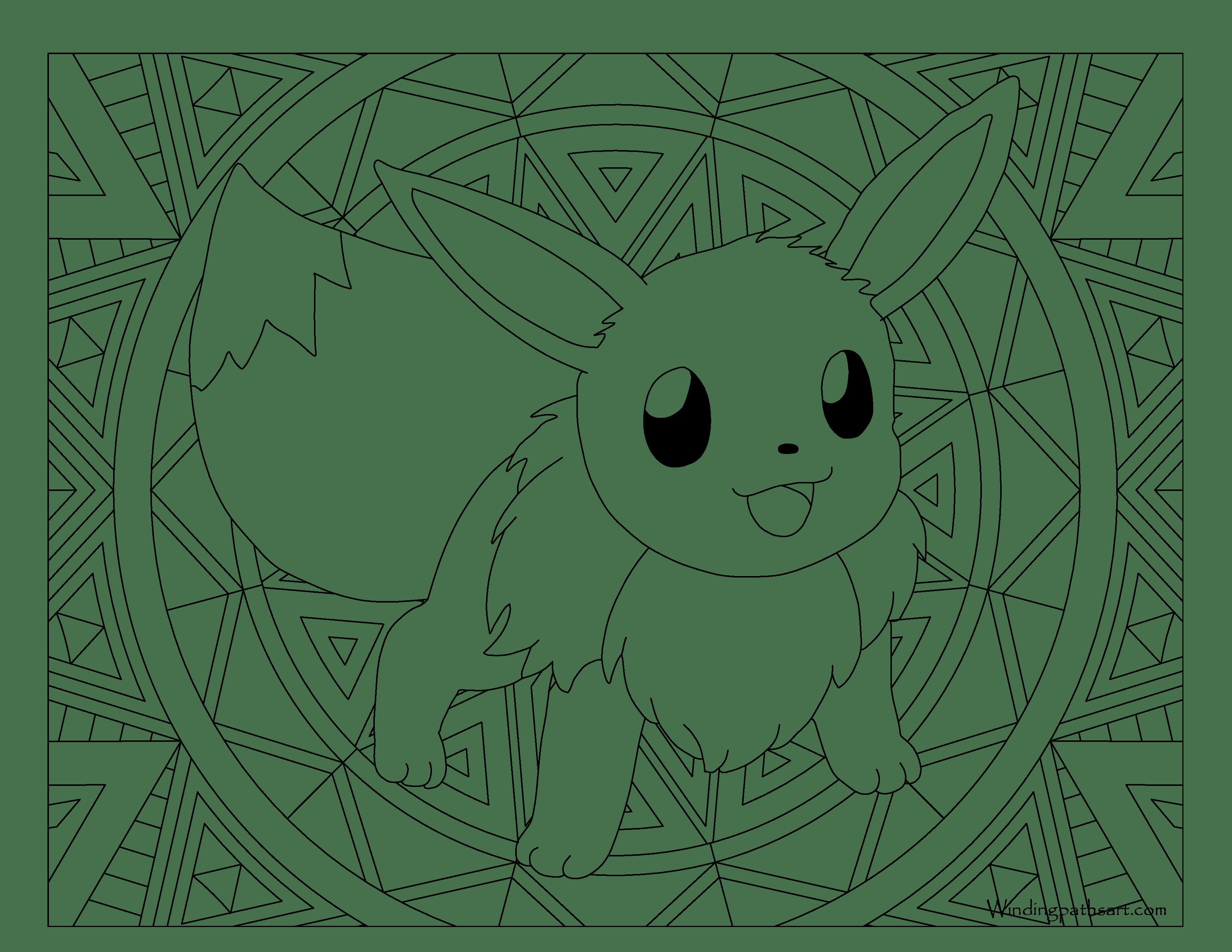 Pokemon Coloring Page Coloring Pages Leafeon Coloring Pages Eevee Evolutions With